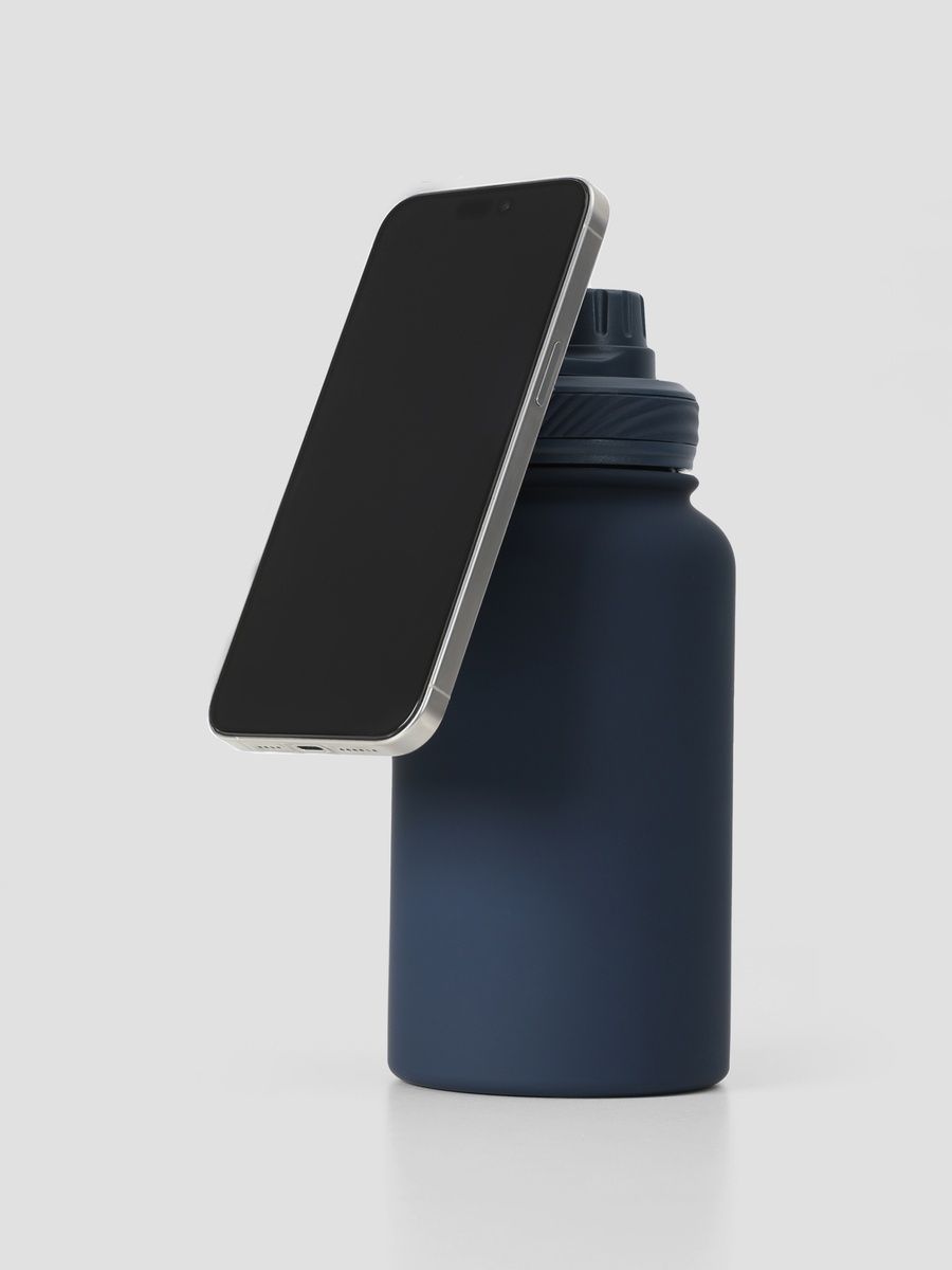 Пляшка для води з магнітом Midnight Blue &ndash; темно-синій 500-07 фото