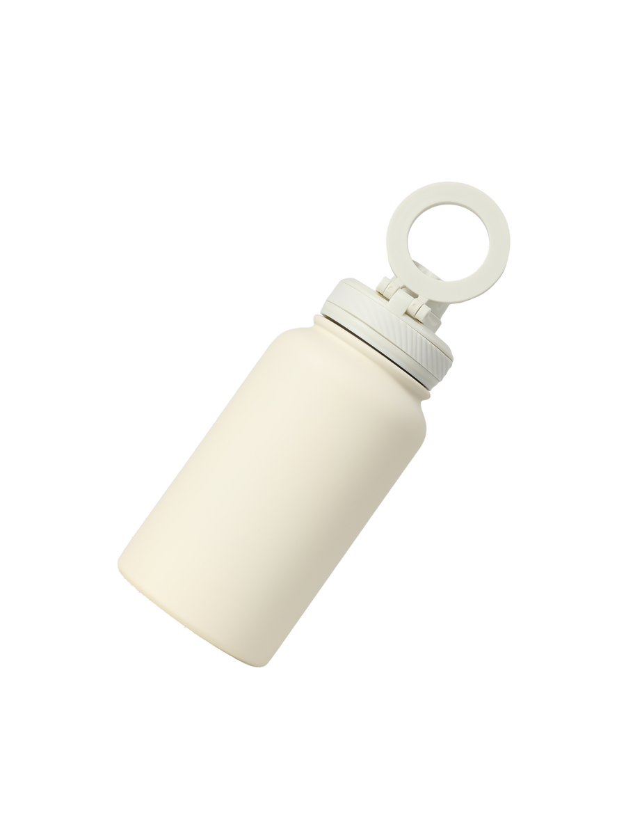 Пляшка для води з магнітом Ivory Cream &ndash; кремовий білий 500-01 фото